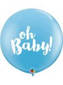 Balão de Látex Gigante Baby Menino Qualatex – 1 unidade
