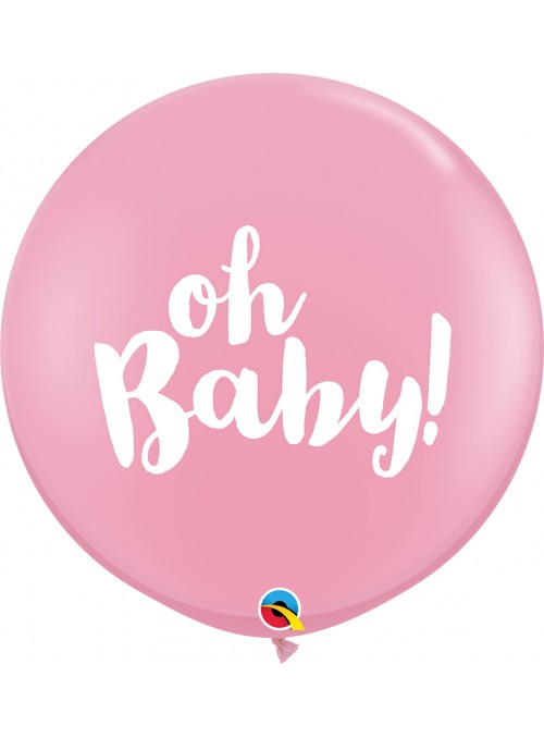 Balão de Látex Gigante Baby Menina Qualatex – 1 unidade