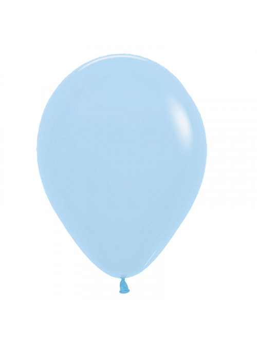 Balões de Látex Candy Colors Pastel Cristal Azul – 50 unidades
