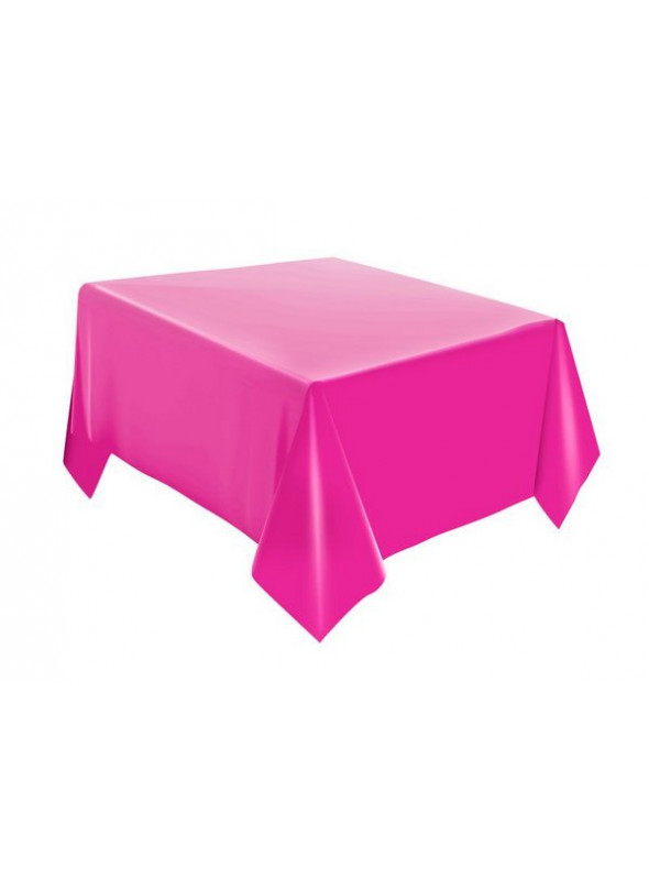 Toalha de Mesa Retangular Rosa Pink Descartáveis para Festa