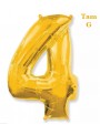 Balões Metalizados Dourado Números Tamanho G