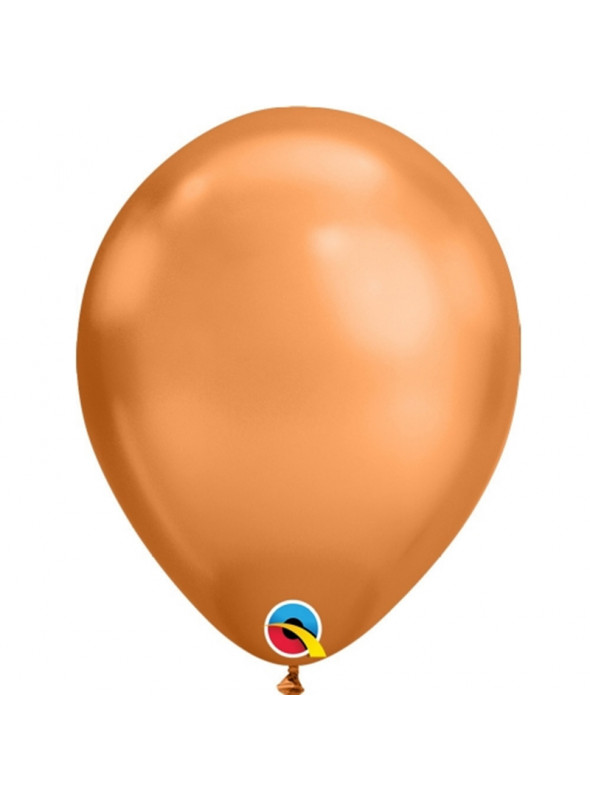Balões de Látex Chrome Cobre – 5 unidades