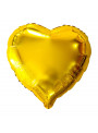 Balão Metalizado Coração Dourado 18 Polegadas