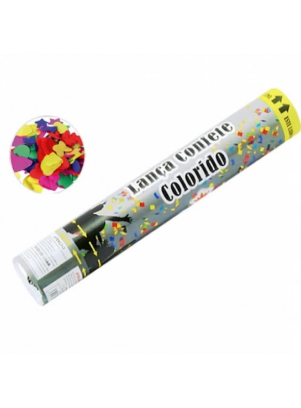 Lança Confetes Papel Colorido - 1 unidade
