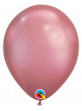 Bexiga Balão Chrome Rosa 11 Polegadas 28cm Qualatex 25 unidades