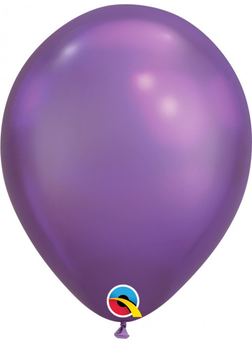Bexiga Balão Chrome Roxo 11 Polegadas 28cm Qualatex 25 unidades