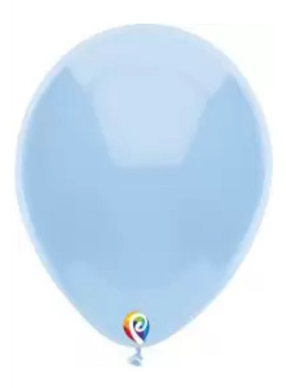 Balões Azul Bebe 12 Polegadas 30cm Sensacional Qualatex – 15 unidades