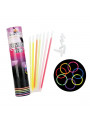 Pulseiras Neon Alto Brilho Silver - Festa Neon 100 Unidades