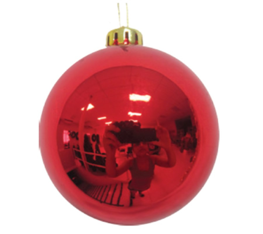Kit 4 Bolas Natalinas Vermelha 60mm Decoração de Natal Kit 4 Bolas Natalinas Vermelha 60mm Decoração de Natal