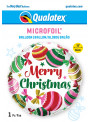 Balão Metalizado Feliz Natal Enfeites de Árvore  18 Polegadas 46cm Qualatex