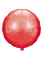 Balão Metalizado Redondo Vermelha Holográfico 18 Polegadas 45cm Cromus Balloons