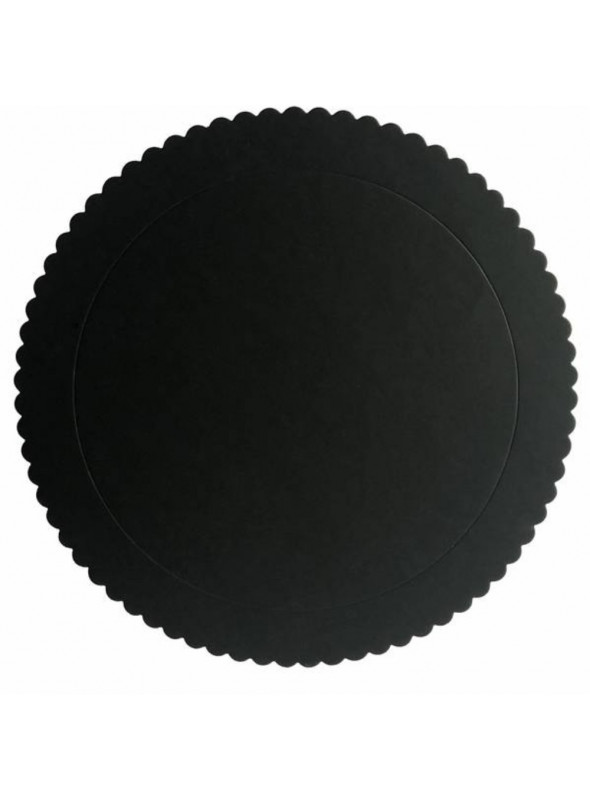 Cake Board Base para Bolo Preto 24cm Silver Chef