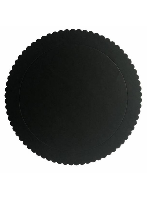 Cake Board Base para Bolo Preto 28cm Silver Chef