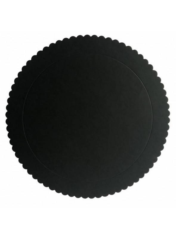 Cake Board Base para Bolo Preto 28cm Silver Chef