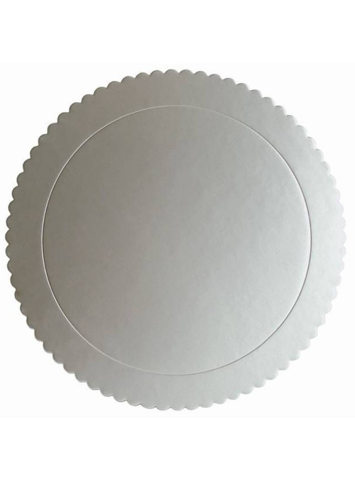 Cake Board Base para Bolo Prata 28cm Silver Chef