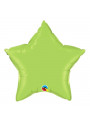 Balão Metalizado Estrela Verde Limão Qualatex – 1 unidade