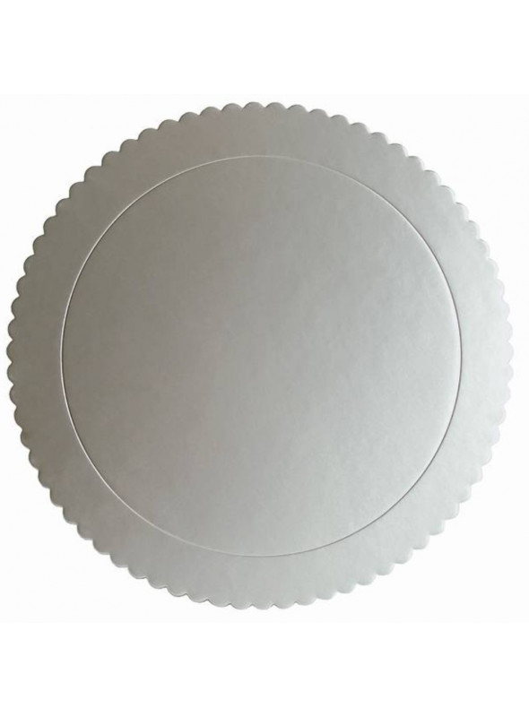 Cake Board Base para Bolo Prata 32cm Silver Chef