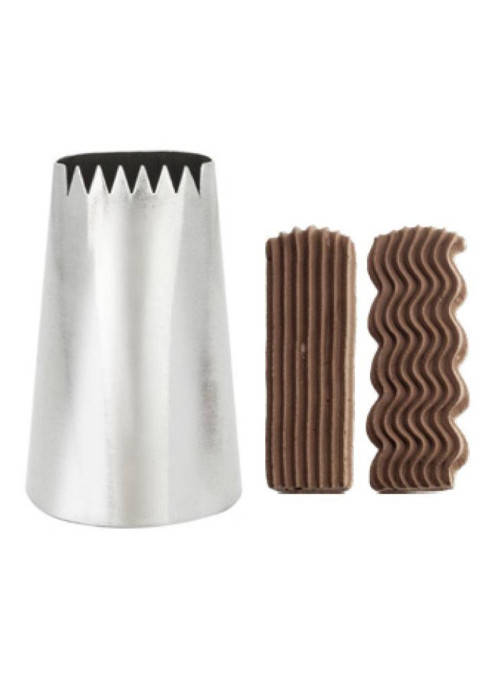 Bico Confeiteiro Confeitaria 1D Silver Chef