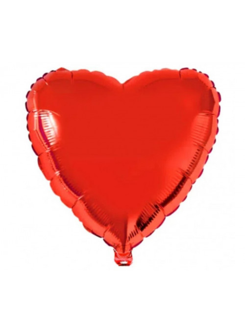 Balão Metalizado Coração Vermelho 24 Polegadas 60cm Golden Festa