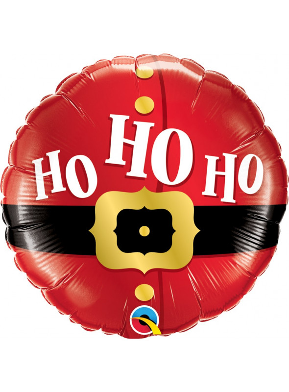 Balão Metalizado Natal Ho Ho Ho 46cm 18 Polegadas Qualatex