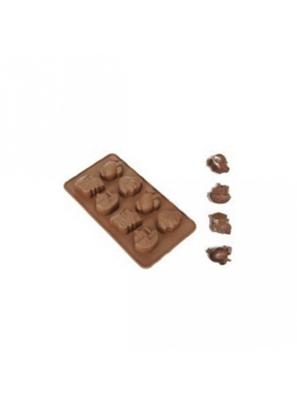 Forma Molde de Silicone para Chocolate Avião Carro Navio Trem Silver Chef