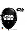 Balão de Látex Star Wars Preto 11 Polegadas 28cm Qualatex 5 Unidades