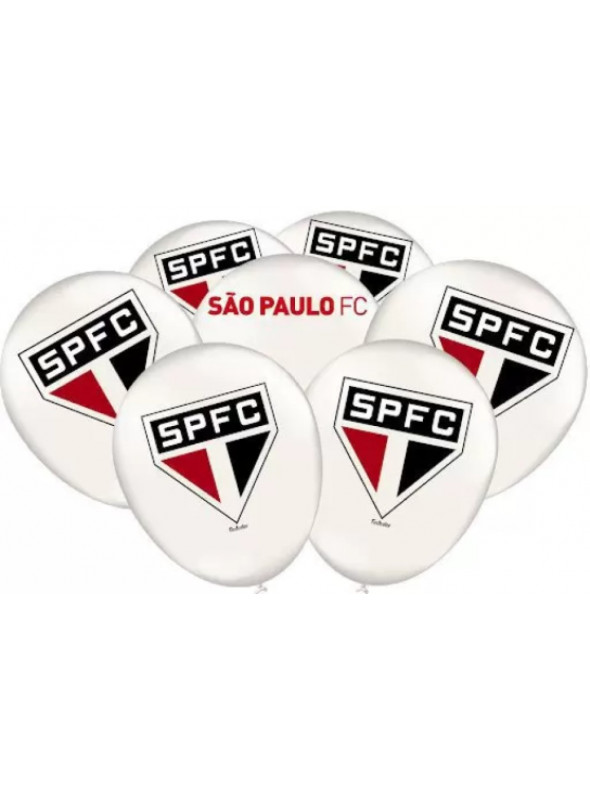 Balões de Látex Time São Paulo 9 Polegadas 23cm Festcolor 25 unidades