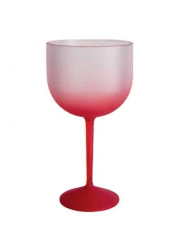 Taça de Gin Drink Degradê Vermelho 20cm de altura