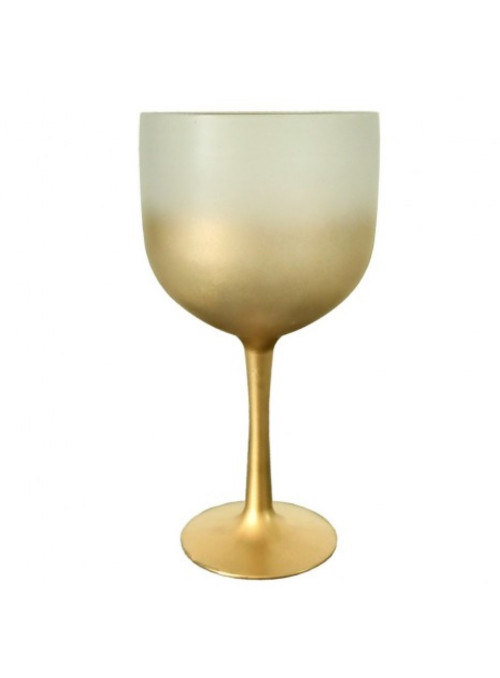 Taça de Gin Drink Degradê Dourado 20cm de altura