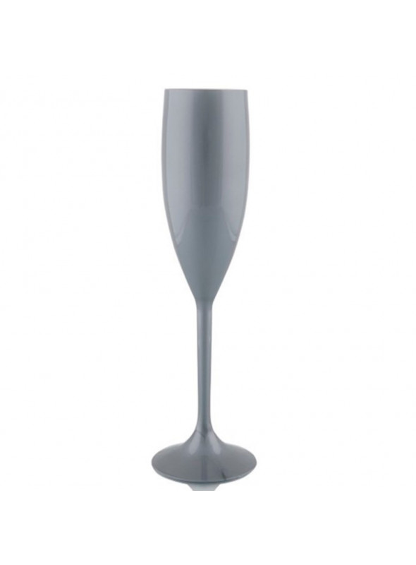 Taça de Champanhe Prata Drink 20,5cm de Altura