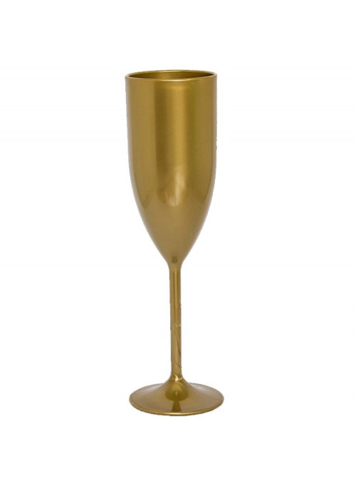 Taça de Champanhe Dourado Drink 20,5cm de Altura
