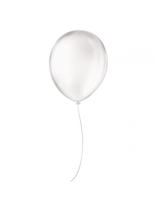 Balões de Látex Transparente 11 Polegadas 28cm São Roque 25 unidades