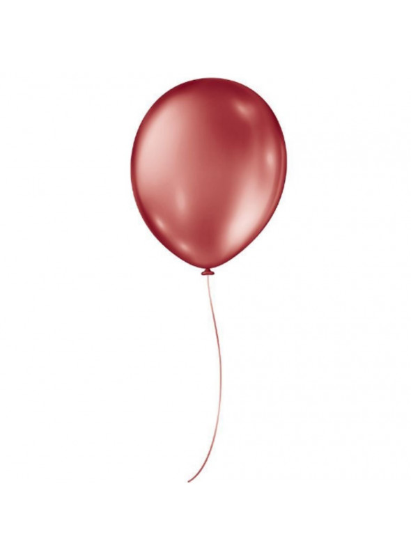 Balões de Látex Vermelho Metálico 11 Polegadas 28cm São Roque 25 Unidades