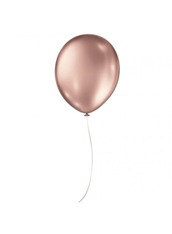 Balões de Látex Rosa Metálico 11 Polegadas 28cm São Roque 25 Unidades