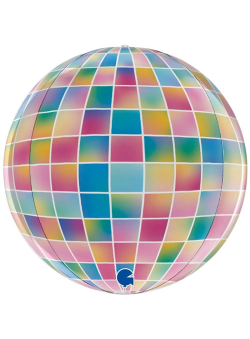 Balão Metalizado Globo Colorido 4D 15 Polegadas 38cm
