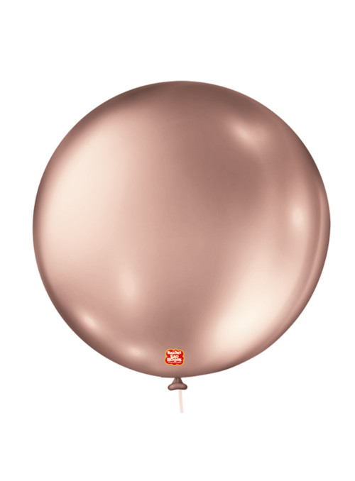 Balões de Látex Rose Gold Metálico 05 Polegadas 13cm São Roque 25 Unidades
