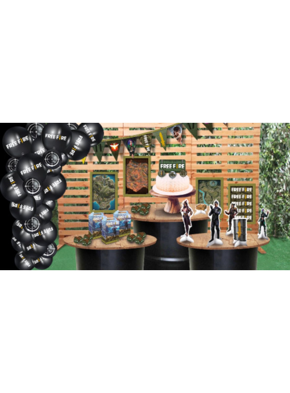 Kit Decorativo Só um Bolinho Festa Free Fire Festcolor