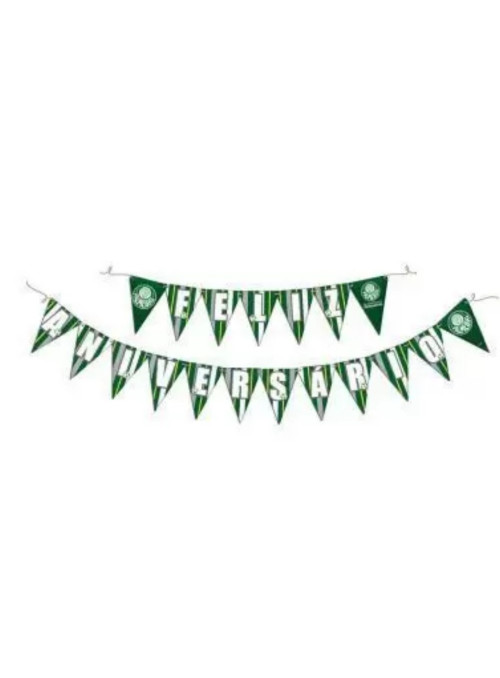 Faixa Feliz Aniversário Festa Palmeiras Festcolor