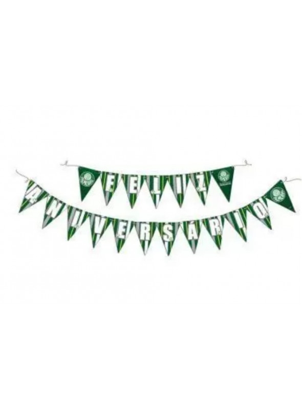 Faixa Feliz Aniversário Festa Palmeiras Festcolor