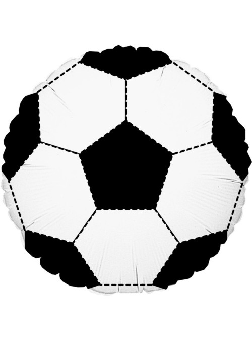 Balão Metalizado Bola de Futebol 18 Polegadas 45cm Cromus