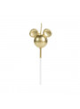 Vela de Aniversário Cabeça Mickey Dourada – 1 unidade