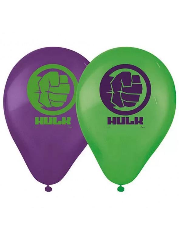 Balões de Látex Festa Hulk Os Vingadores 9 Polegadas 23cm Regina Festas 25 Unidades