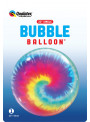 Balão Bubble Bolha Festa Tie Dye 22 Polegadas 56cm Qualatex