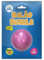 Balão Bubble Bolha Cromado Pink 24 Polegadas 60cm Mundo Bizarro