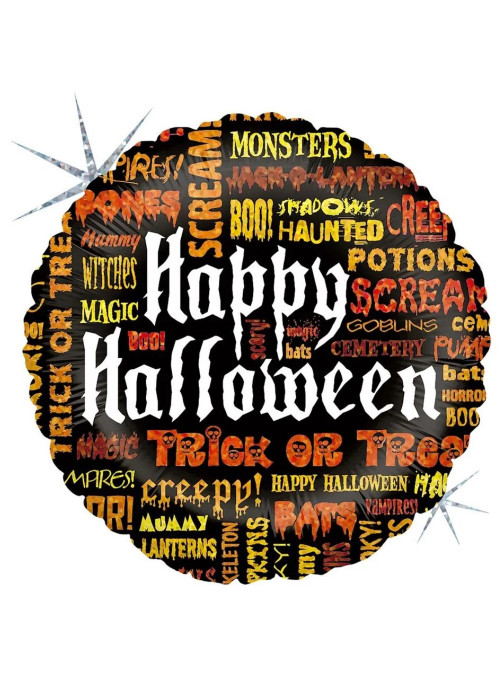 Balão Metalizado Festa Halloween 18 Polegadas 45cm Grabo