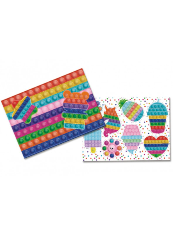Kit Decorativo Festa Pop It 64cm x 45cm Festcolor 9 Unidades