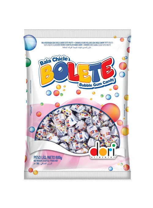 Bala Chicle Bolete Bubble Gum Candy 600g Dori