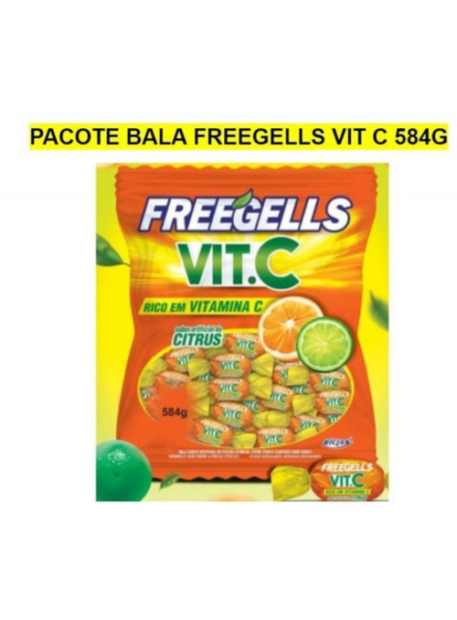 Bala Freegells Vit. C Citrus 584g