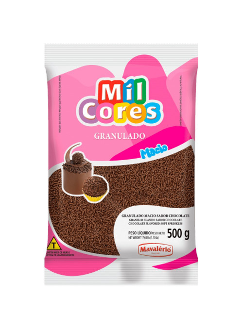 Granulado Crocante Marrom Mil Cores 500g