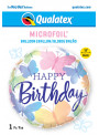 Balão Metalizado Aniversário Borboletas 18 Polegadas 46cm Qualatex